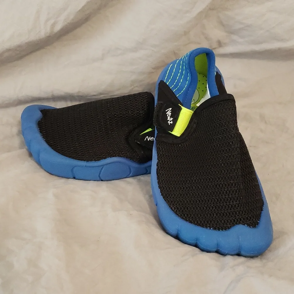 Newtz blue, black & yellow water shoes
